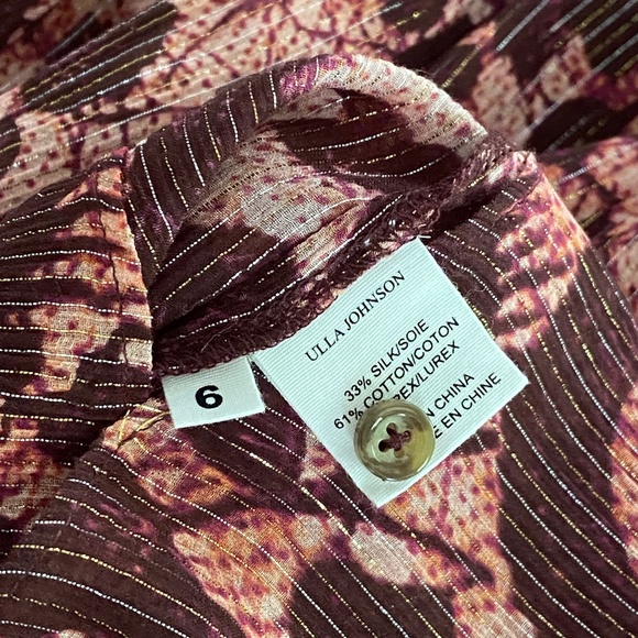 Ulla Johnson Adina Blouse sz US 6 M - Picture 10 of 10